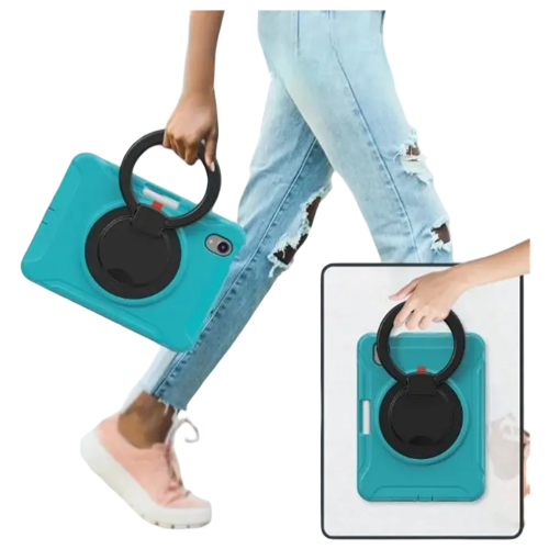 Étui de Protection Rotatif pour iPad mini 6 Support Stylet Bleu 2