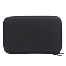 Harmonica Storage Bag Black PU Leather Zippered Case Fits 7 Harmonics