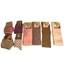 Krebo Ensemble de 8 paires de Chaussettes pour Femmes Couleurs Assorties Taille 25-26 cm