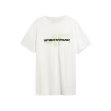 4F Bedrucktes T-Shirt "Sportswear" weiß Herren 100% Baumwolle 3XL — herren oberteil baumwolle, rundhals shirt herren