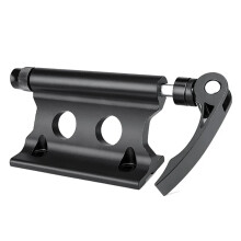 Bicycle Front Fork Quick Release Retaining Clip Dismountable Attaching Clamp Portable Cycling Part for Bicycle Racks and Roof Racks Black