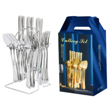 Collection de couverts d'une qualité artisanale exceptionnelle, ensemble de couverts avec support pour un rangement organisé, couverts en acier