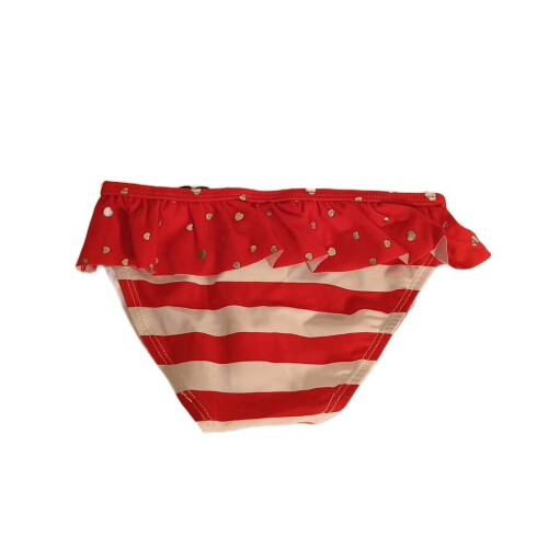 Culottes de Bain Fille 122 cm à Rayures Rouge et Blanc 1