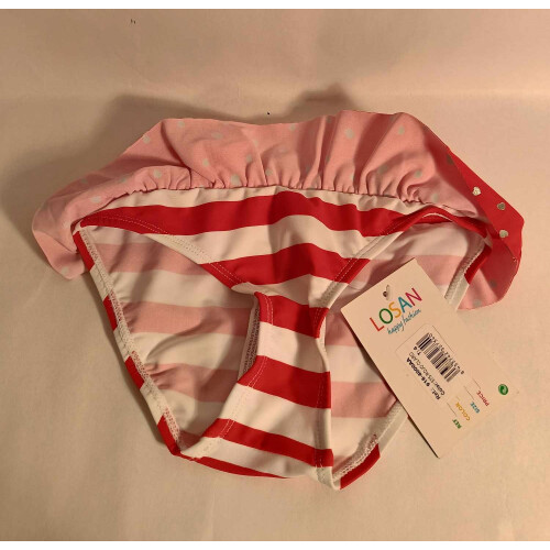 Culottes de Bain Fille 122 cm à Rayures Rouge et Blanc 2