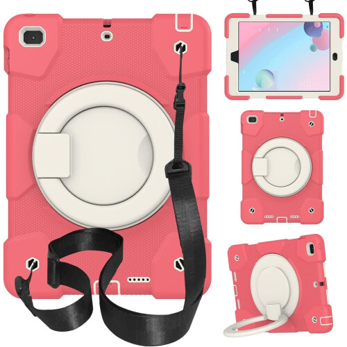 Étui pour iPad Mini 5/4 7.9" avec Support et Bandoulière Rose 1