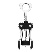 Deschizător de vin și bere 2 în 1, design ergonomic pentru o gâfâire confortabilă și o funcționare lină, mâner antiderapant cu aripioare