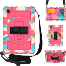Étui pour Tablette Samsung Galaxy Tab 8.0" avec Bandoulière Rose