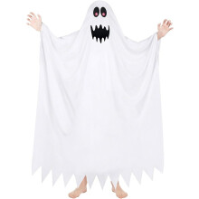 Kostium Ducha na Halloween dla Dzieci Biały Rozmiar M 115-130 cm