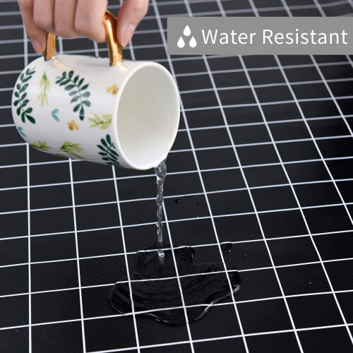 Decorative Rectangular Tablecloth, Heat Resistant Durable PVC Material, Abstract Geometric Pattern Farmhouse Style Table Cover for Dining Room Decor ( 2