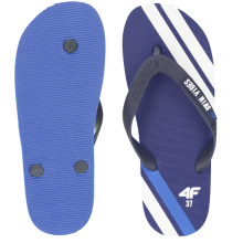 Comfortable Boys' Navy Flip-Flops - Lightweight Kids' Summer Beach Sandals with a Cushioned EVA Sole and Durable Rubber Straps