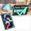 Étui avec Support pour Samsung Galaxy Tab S6 Lite 10.4 2020/22 Turquoise 3