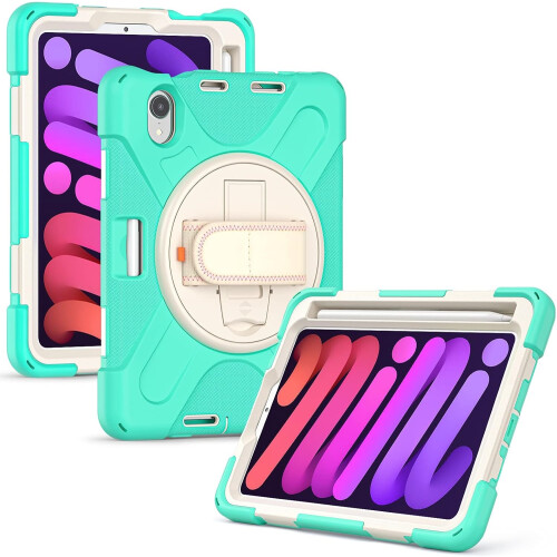 Étui pour iPad Mini 6 8.3" avec Support et Emplacement pour Stylet Menthe 1