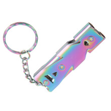 Stainless Steel Bird Training Whistle Parakeet and Pet Training Dog Whistle Portable Outdoor Accessory Colorful Finish