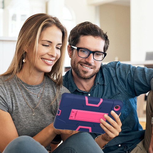 Étui pour Samsung Galaxy Tab A 8.4" Robuste avec Support Rose 2