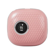 Contact Lens Cleaner Case Portable With Mirror And LED Rechargeable Vision Care Device Pink Travel Dorm School Outdoor
