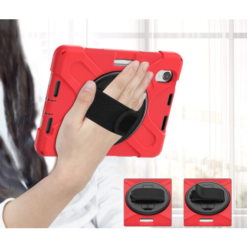 Étui pour iPad Mini 6 8.3" avec Support et Bandoulière Rouge 1