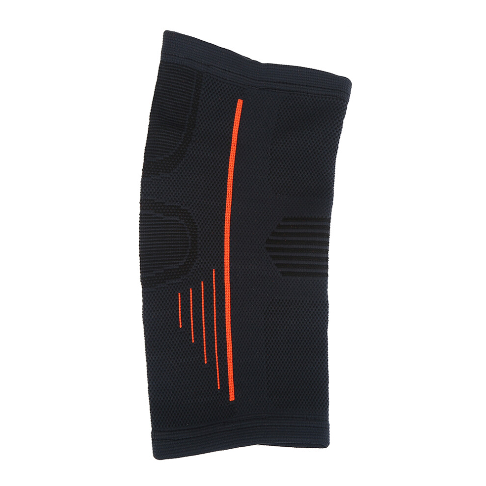 Black Elastic Nylon Elbow Guard Sleeve For Injury Prevention