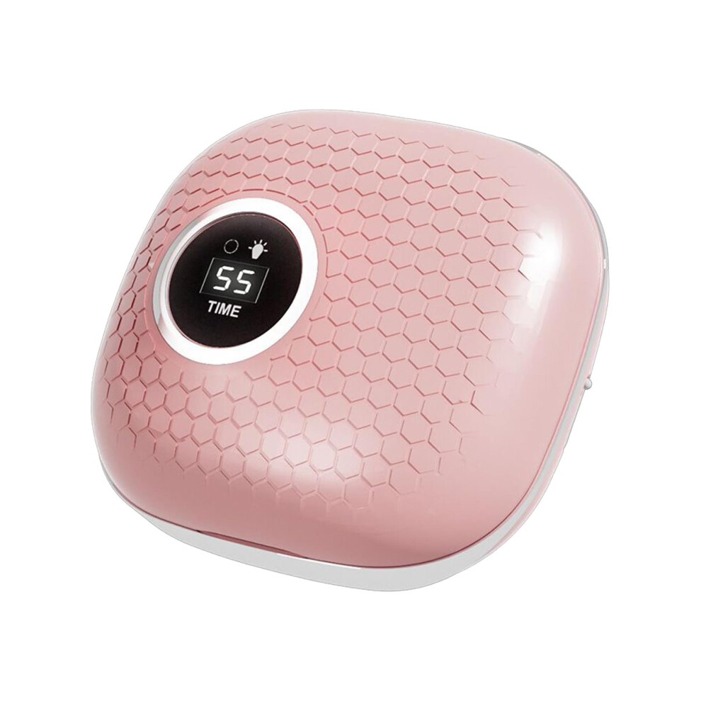 Pink Contact Lens Cleaner Case Rechargeable Ultrasonic Vibration Portable Vision Care Device For Home Dorm Travel