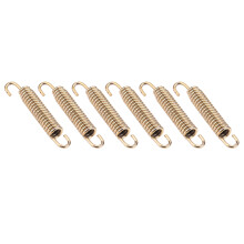 6pcs Stainless Steel Gold Muffler Exhaust Pipe Spring Hooks for Motorcycle ATV
