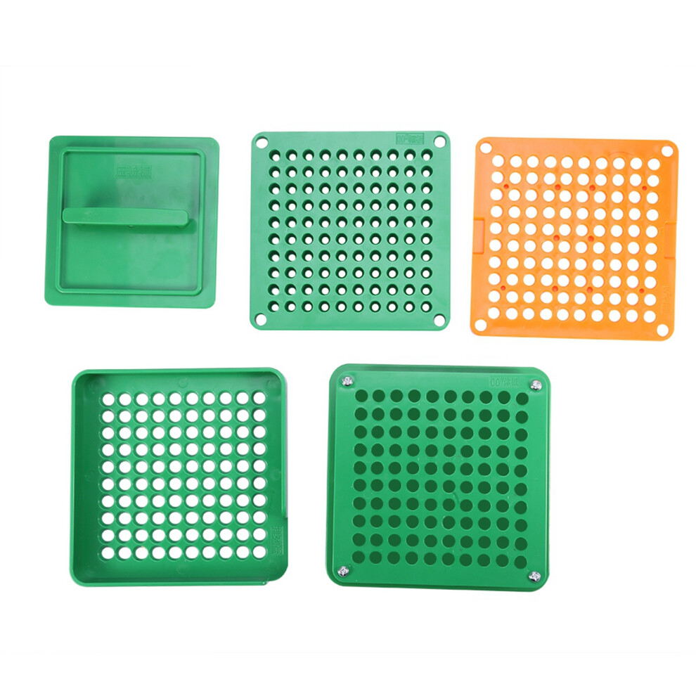 Empty Capsule Plates with Spreader 100 Holes, Green, 00#