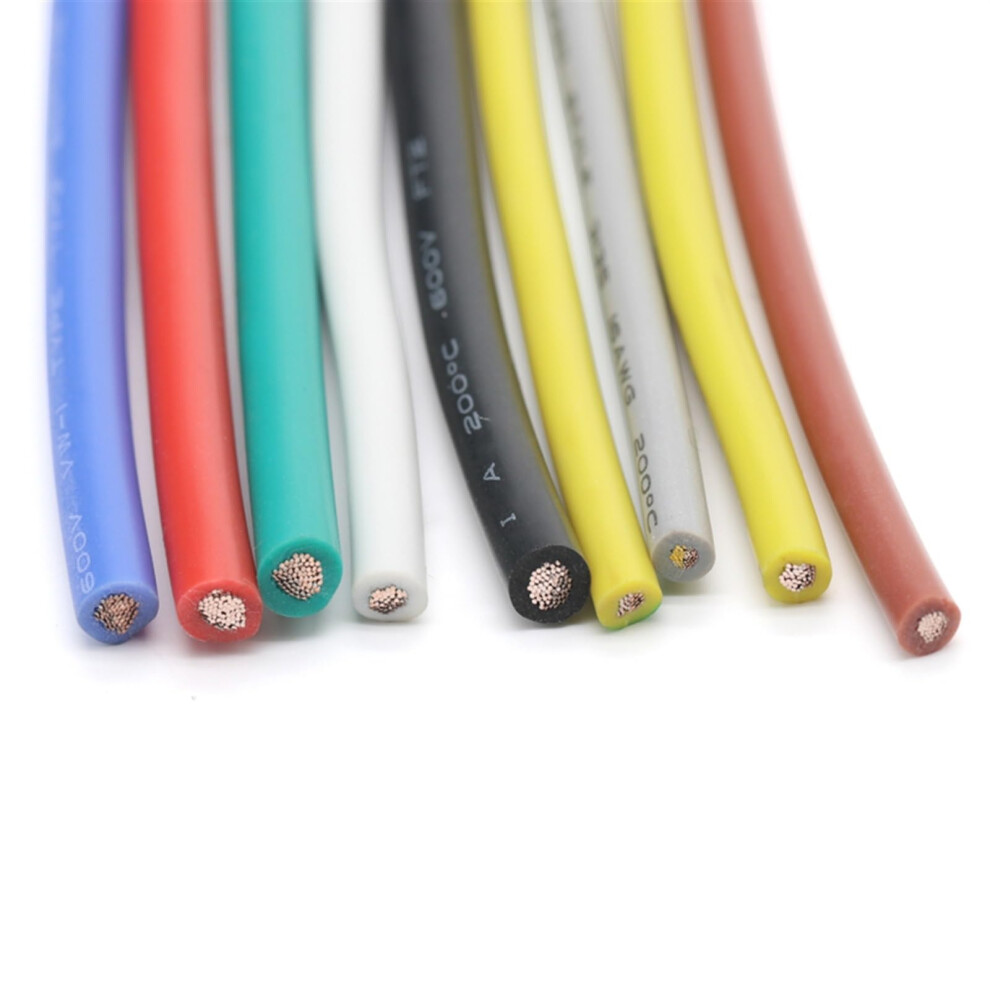 Resistant Silicone Insulated Copper Wire Outdoor Extension Solar Sheathed Green 24Awg 22Awg 20Awg 2M 5M 10M 9067246905699