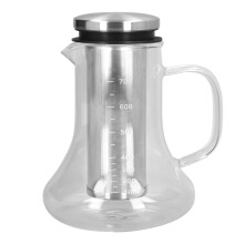 Cafetera de infusión en frío, elegante jarra a prueba de fugas con cierre hermético, filtro de acero inoxidable para una preparación precisa,