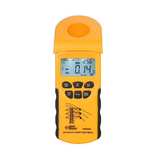 Digital LCD Ultrasonic Cable Height Meter 3-23m, Yellow