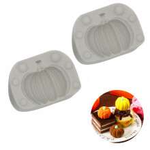 Molde de silicona 3D para calabazas, ideal para crear mini calabazas artificiales, textura transparente y fácil de cuidar, perfecto para la
