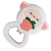 Deschizător de sticle din oțel inoxidabil cu magnet puternic, decor adorabil cu animale de desene animate pentru bucătărie, potrivit pentru