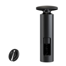 Smart vinöppnare i tidlös design, självdragande med teflonbelagd spiral, robust byggd för oöverträffad tillförlitlighet, 2-i-1-design