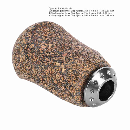 Robuster Holz-Reibradgriff für Baitcast/Daiwa/Spinning, Größe C 1