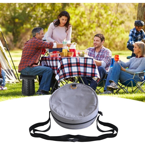 Storage Pouch for Round Stool Adjustable Carry Bag For Camping Stool ScratchResistant Lightweight Protection Grey 1