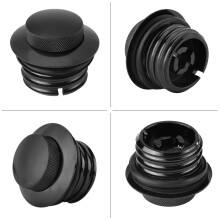 Tourenmotorrad Kraftstoffdeckel Schwarz Premium Metall 4,5L Tank Einfach zu installieren