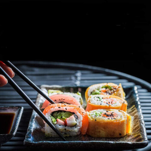 Επαναχρησιμοποιούμενα Chopsticks με αντιολισθητικό σχεδιασμό, 10 ζευγάρια κομψό 2
