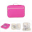 Office A4 Document Folder Portfolio with Zipper Rose Red File Organizer 1