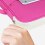Office A4 Document Folder Portfolio with Zipper Rose Red File Organizer 3