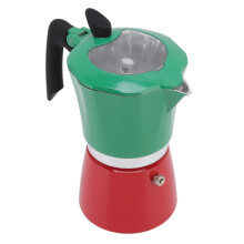 Cafetera Moka de aluminio para fogata, cafetera espresso portátil para estufa, cafetera italiana para estufa de gas, eléctrica o de cerámica.
