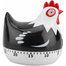 Minuteur à poulet, design fantaisiste brillant et résistant aux rayures, alarme sonore claire et puissante pour la cuisson, la pâtisserie et la