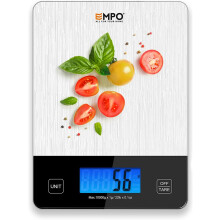 Hochpräzise digitale Küchenwaage, Edelstahlplattform mit mehreren Messeinheiten, leicht zu reinigen und kompaktes Design zum Kochen
