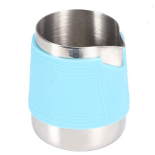 Jarra vaporizadora de aço inoxidável para latte art de nível barista, com design ergonômico, bico de precisão, isolamento térmico e