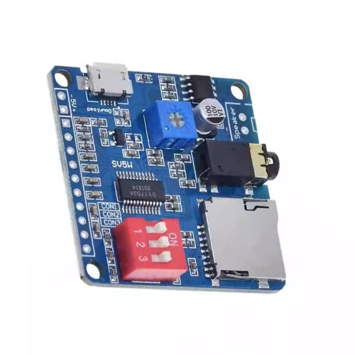 5W Class D Megaphone Board With Integrated O Segment Trigger UART Serial Port Control PCB Playback SV5W 1