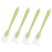 Espátulas profissionais de silicone, resistentes ao calor, antiaderentes e flexíveis, ideais para cozinhar e assar, com núcleo de aço