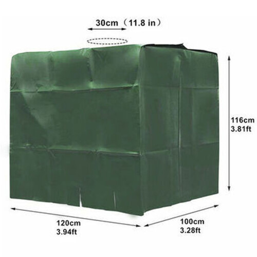 Κάλυμμα Ibc Tote για δεξαμενές νερού 1000L, υλικό πολυεστέρα κατά των UV210D που παρέχει 1