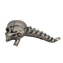 Deschizător de sticle portabil cu craniu, design creativ cu dispozitiv de prindere a capacului magnetic, aliaj de zinc rezistent pentru decor de