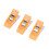 20pcs Orange Plastic Needlework Clips, 2.7x1cm, Multipurpose Tool 2