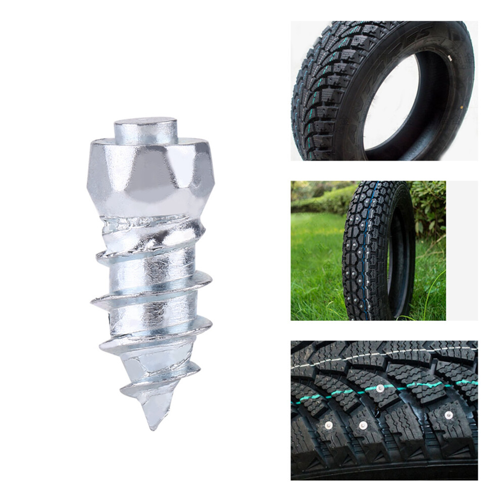 100Pcs 15Mm Steel Tire Stud Screws With Anti-Slip Spikes For Cars & Suvs 8431362949225