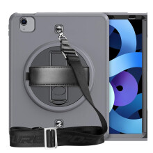 Funda para iPad 10.2” 2019/2020 con Soporte y Correa para el Hombro Gris