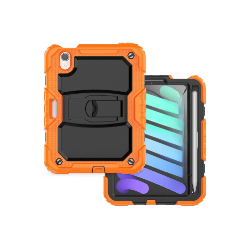 Étui pour iPad Mini 6 8.3” avec Support et Rangement pour Stylet Orange