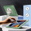 Funda para iPad 9/8/7 10.2” Blindada con Soporte Giratorio Verde 3