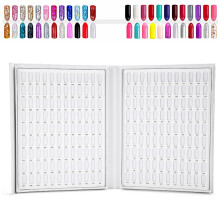 Nagellack-Farbkarte 216 Farben Gel-Display-Book Nagelkunst-Regal Acryl